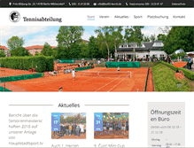 Tablet Screenshot of bsv92-tennis.de
